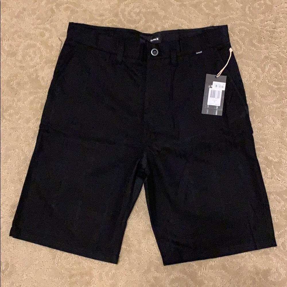 Hurley black shorts. New. Size 32.